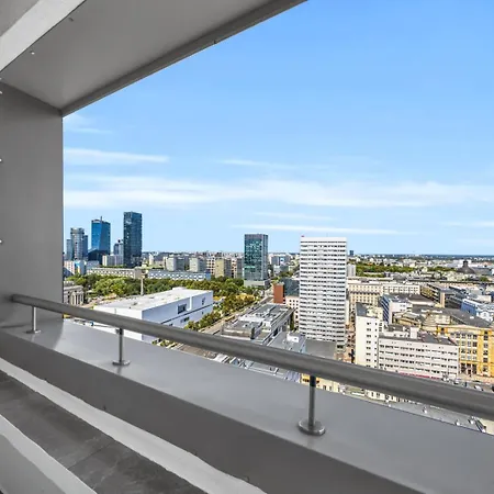 21St Floor Centrum Studio - Balcony, City View, Ac - By Rentujemy Warsaw Exterior photo